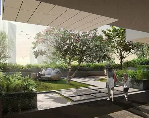 Rustomjee Crescent Podium Garden